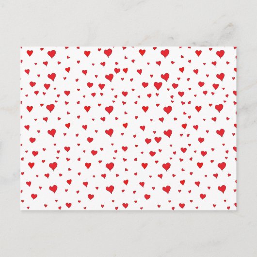 Alle roten Herzen Postcard Postkarte (Vorderseite)