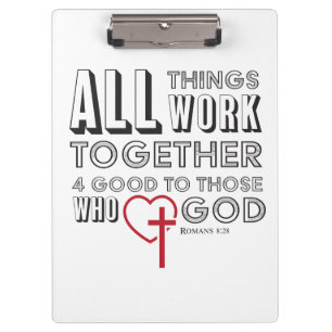 Alle Sachen arbeiten 4 gutes inspirierend zusammen Klemmbrett