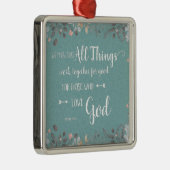 Alle Sachen arbeiten - ROM-8:28 zusammen Silbernes Ornament (Rechts)