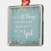 Alle Sachen arbeiten - ROM-8:28 zusammen Silbernes Ornament (Links)