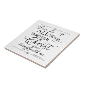 Alle Sachen durch Christus - Philippians-4:13 Fliese (Seite)