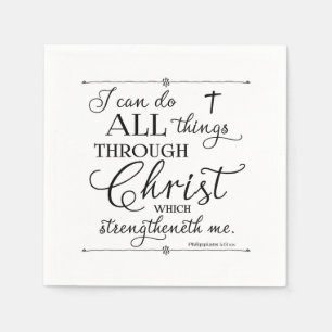 Alle Sachen durch Christus - Philippians-4:13 Serviette