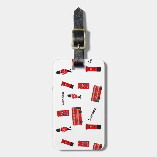 Alle Sachen London Gepäckanhänger (Vorderseite vertikal)