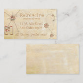 Alle Sachen Retro Visitenkarte (Vorne/Hinten)