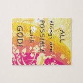 Alle Sachen sind mit GOTT möglich! Puzzle (Horizontal)