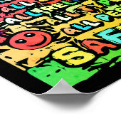 Alle Safe Here ~ Rainbow Willkommen Poster (Ecke)