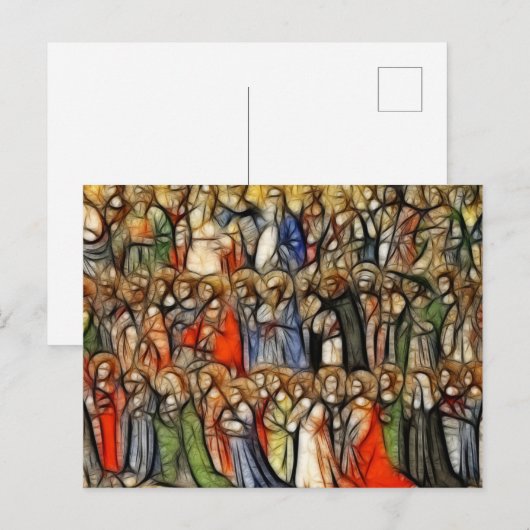 Alle Saint Postkarte (Vorne/Hinten)