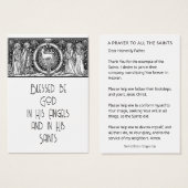 ALLE SAINTS DAY PRAYER FEIERKARTEN (Vorne & Hinten)