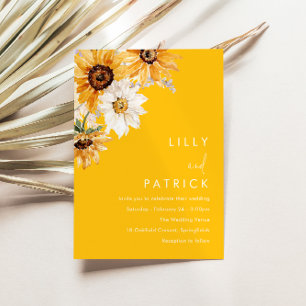 Alle Saisons Sonnenblumen Hochzeit Einladung