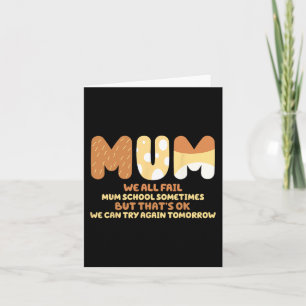 Alle scheitern Mutter Schule Mama Geschenke Mutter Karte