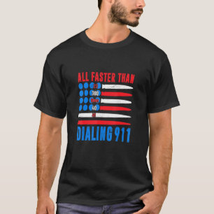 Alle schneller als das Wählen 911 4. Juli 2002 Ame T-Shirt