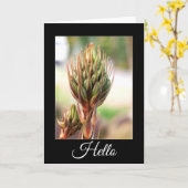 Alle Schönheit, Hallo. Karte (Gelbe Blume)