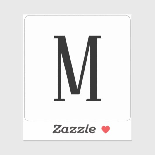 Alle Schreiben | Schwarz-Weiß- oder DIY-Farben Aufkleber (Blatt)