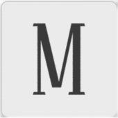 Alle Schreiben | Schwarz-Weiß- oder DIY-Farben Aufkleber (Vorderseite)