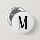 Alle Schreiben | Schwarz-Weiß- oder DIY-Farben Button (Vorne & Hinten)