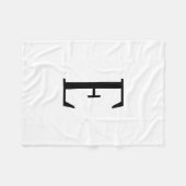 Alle Schreiben | Schwarz-Weiß- oder DIY-Farben Fleecedecke (Vorderseite (Horizontal))