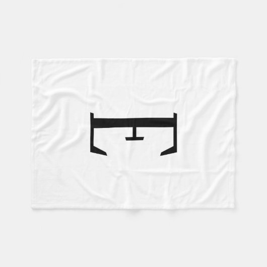 Alle Schreiben | Schwarz-Weiß- oder DIY-Farben Fleecedecke (Vorderseite (Horizontal))