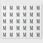 Alle Schreiben | Schwarz-Weiß- oder DIY-Farben Geschenkpapier (Flach)