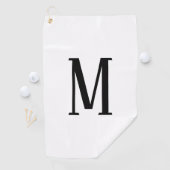 Alle Schreiben | Schwarz-Weiß- oder DIY-Farben Golfhandtuch (Insitu)