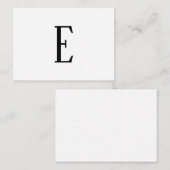 Alle Schreiben | Schwarz-Weiß- oder DIY-Farben Mitteilungskarte (Vorne/Hinten)