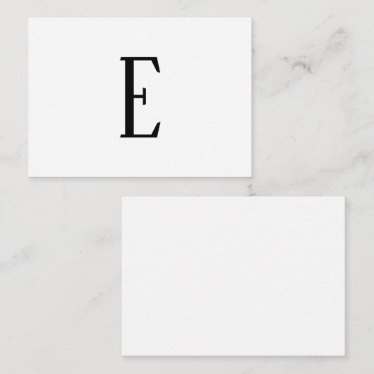 Alle Schreiben | Schwarz-Weiß- oder DIY-Farben Mitteilungskarte (Vorne/Hinten)