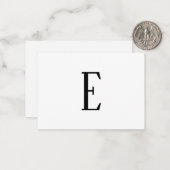 Alle Schreiben | Schwarz-Weiß- oder DIY-Farben Mitteilungskarte (Vorderseite/Rückseite Beispiel)