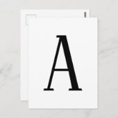 Alle Schreiben | Schwarz-Weiß- oder DIY-Farben Postkarte (Vorne/Hinten)