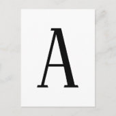 Alle Schreiben | Schwarz-Weiß- oder DIY-Farben Postkarte (Vorderseite)