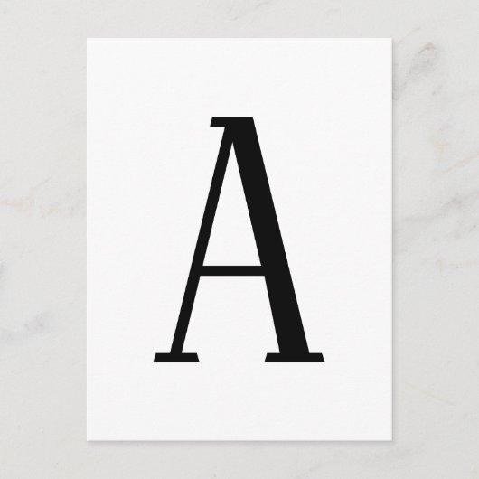 Alle Schreiben | Schwarz-Weiß- oder DIY-Farben Postkarte (Vorderseite)