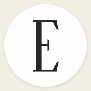 Alle Schreiben   Schwarz-Weiß- oder DIY-Farben Runder Aufkleber