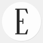 Alle Schreiben | Schwarz-Weiß- oder DIY-Farben Runder Aufkleber (Vorderseite)