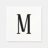 Alle Schreiben | Schwarz-Weiß- oder DIY-Farben Serviette (Vorderseite)