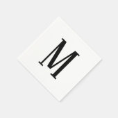 Alle Schreiben | Schwarz-Weiß- oder DIY-Farben Serviette (Ecke)