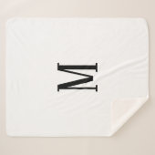 Alle Schreiben | Schwarz-Weiß- oder DIY-Farben Sherpadecke (Vorderseite (Horizontal))