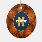 alle Schulklubgruppen färben Basketball nach Maß Keramik Ornament (Links)