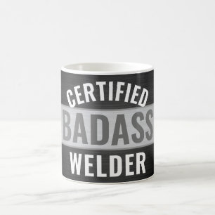 Alle schwarz-weiß zertifizierten Badass Welder Tex Kaffeetasse