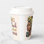 Alle schwarzen Frauen sind Königinnen Pappbecher (Links)