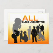 Alle schwarzen Lebensfragen sind wichtig Postkarte (Vorne/Hinten)