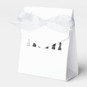 Alle schwarzen, weißen Schachstücke Geschenkschachtel (Vorderseite)