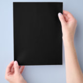 Alle schwarzen, zweiseitig platzierten Scheiben Flyer (Hand)