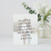 Alle Script Simple Foto Wedding (Stehend Vorderseite)