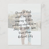 Alle Script Simple Foto Wedding (Vorderseite)