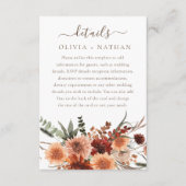 Alle Seasons göttliche Boho Blumenzwiebeldetails Begleitkarte (Vorderseite)