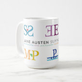 Alle sechs Romane Tassen Austen JASP (Vorderseite Links)