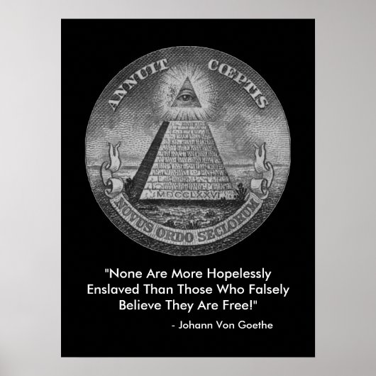 Alle sehen Auge des Illuminati Poster (Vorne)