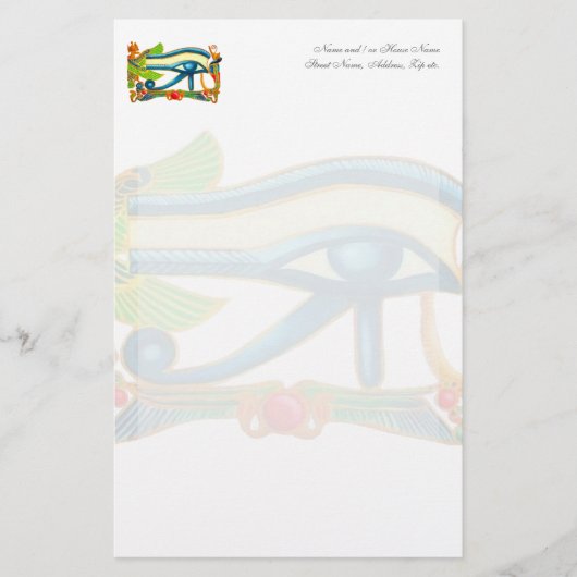 Alle sehen Auge von Horus Briefpapier (Vorderseite)