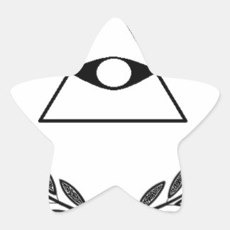 Alle sehen Auge Wappen Symbolik F&AM Stern-Aufkleber