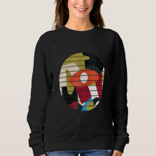 Alle sehen Augen farbenfrohe Abstrakte Kunst Sweatshirt