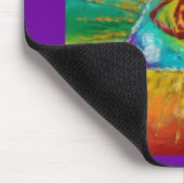 Alle sehen Gott - abstrakte Skizze Mousepad (Ecke)