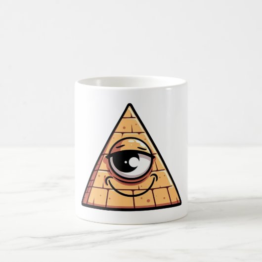 Alle sehen Pyramidenauge Kaffeetasse (Mittel)